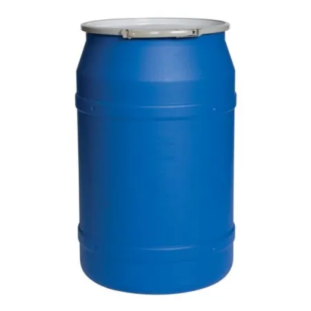 EAGLE® 55 GALLON OPEN HEAD PLASTIC DRUM, UN RATED, LEVER LOCK, STRAIGHT SIDED – BLUE